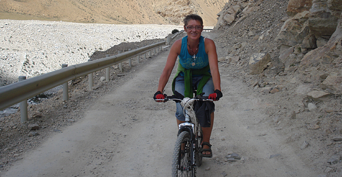 Radfahrt in Tibet im Sommer 